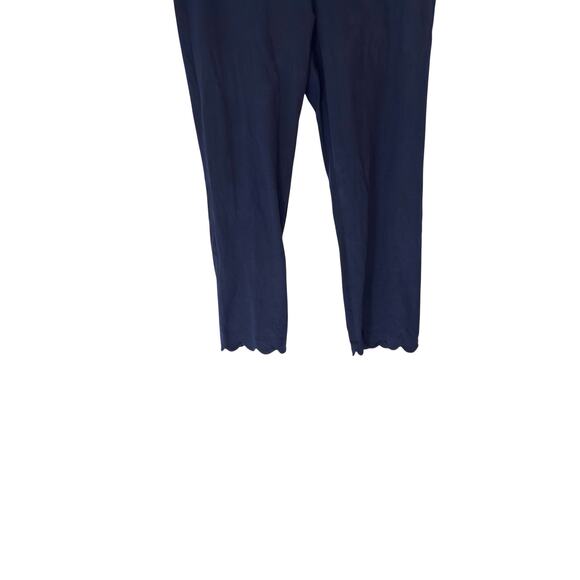 Talbots Navy Blue Career Office Business Chatham Crop Dress Pants Size 8 - Picture 3 of 11